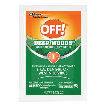 OFF!® Deep Woods Towelette, 0.28 Box, Unscented, 12-box freeshipping - TVN Wholesale